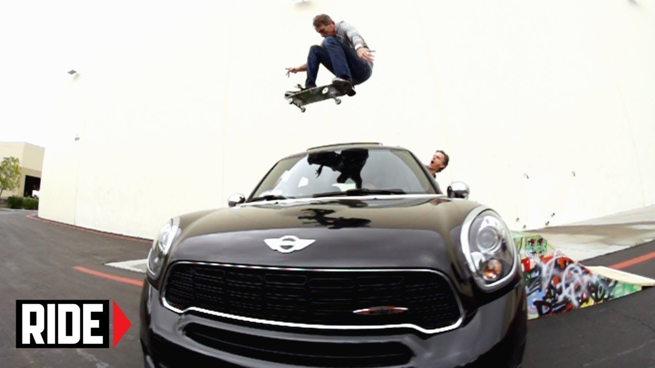 Jump ramps are back! Tony Hawk jumps over his own Mini Cooper Countryman full of friends. <br /><br />SUBSCRIBE to RIDE: http://bit.ly/HZ9Dau<br />Like RIDE on FACEBOOK: http://facebook.com/ridechannel<br />Follow RIDE on INSTAGRAM: http://instagram.com/ridechannel<br />Follow RIDE on TWITTER: http://twitter.com/ridechannel