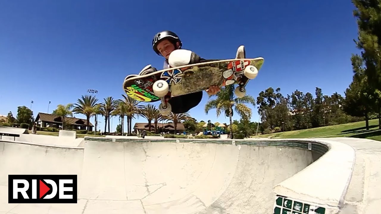 10 year old Gavin Bottger moved down to Oceanside, California from Lake Tahoe recently and put this video together just before he left for x games 2017. Filmed and Edited by Brent Hyden. <br /><br />Ride Channel brings you original content every week featuring top shows such as Shoe Review, Free Lunch, Spencer Nuzzi Basics as well as exclusive interviews, events, contests, parts, premieres, and a whole lot more at: http://theridechannel.com/<br /><br />SUBSCRIBE to RIDE: http://bit.ly/HZ9Dau<br />Like RIDE on FACEBOOK: http://facebook.com/ridechannel<br />Follow RIDE on INSTAGRAM: http://instagram.com/ridechannel<br />Follow RIDE on TWITTER: http://twitter.com/ridechannel<br />Check out the RIDE WEBSITE: http://theridechannel.com/