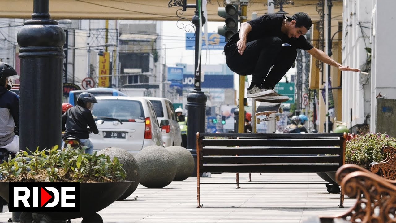 Late last year, the Converse CONS Asia team embarked on the Garuda tour, a skate trip trough Indonesia hitting cities like Bandung, Jakarta and Makassar City. Absar Lebeh, Geng Jakkarin, Jeff Gonzales, Lert Saeri and Tao Kitpullap battled Indonesia’s heat, insane traffic and tropical rain to come up with this edit. <br />They had a blast discovering Indonesia, its spots, culture and ripping local scene.<br /><br />Video by Janchai Montrelerdrasme<br /><br />Beat by DomDom Beat<br /><br />Ride Channel brings you original content every week featuring top shows such as Shoe Review, Free Lunch, Spencer Nuzzi Basics as well as exclusive interviews, events, contests, parts, premieres, and a whole lot more at: http://theridechannel.com/<br /><br />SUBSCRIBE to RIDE: http://bit.ly/HZ9Dau<br />Like RIDE on FACEBOOK: http://facebook.com/ridechannel<br />Follow RIDE on INSTAGRAM: http://instagram.com/ridechannel<br />Follow RIDE on TWITTER: http://twitter.com/ridechannel<br />Check out the RIDE WEBSITE: http://theridechannel.com/