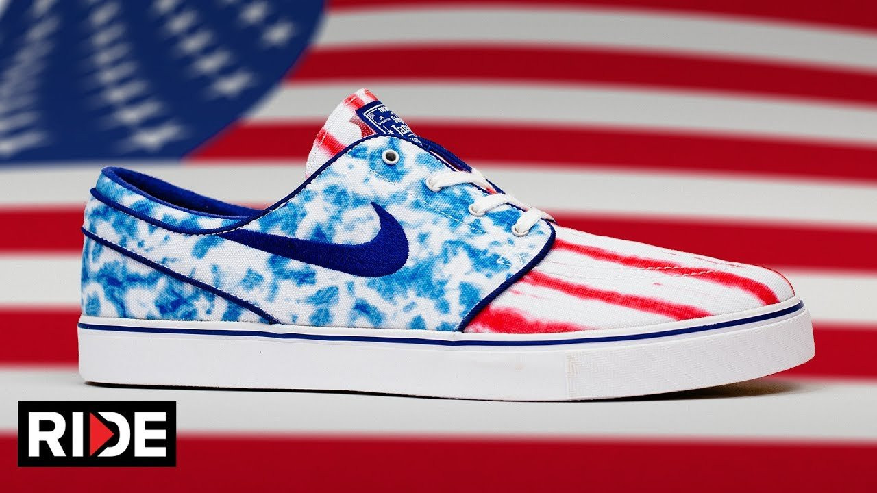 Nike's Janoski are a popular skate shoe. To spice things up and celebrate America’s Independence, RIDE’s show reviewer, Christian Flores, picked up an American flag Janoski colorway to session and review. Happy Fourth of July!<br /><br />Ride Channel brings you original content every week featuring top shows such as Shoe Review, Free Lunch, Spencer Nuzzi Basics as well as exclusive interviews, events, contests, parts, premieres, and a whole lot more at: http://theridechannel.com/<br /><br />SUBSCRIBE to RIDE: http://bit.ly/HZ9Dau<br />Like RIDE on FACEBOOK: http://facebook.com/ridechannel<br />Follow RIDE on INSTAGRAM: http://instagram.com/ridechannel<br />Follow RIDE on TWITTER: http://twitter.com/ridechannel<br />Check out the RIDE WEBSITE: http://theridechannel.com/