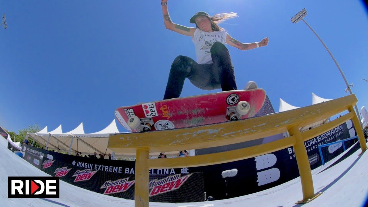 The summer just have started in Europe but the 95º F wasn't enough to stop the girls finals in the first edition of the Barcelona European Open. Jacob Candy from Holand did the best run skating all over the park and won the girls contest.<br /><br />Ride Channel brings you original content every week featuring top shows such as Shoe Review, Free Lunch, Spencer Nuzzi Basics as well as exclusive interviews, events, contests, parts, premieres, and a whole lot more at: http://theridechannel.com/<br /><br />SUBSCRIBE to RIDE: http://bit.ly/HZ9Dau<br />Like RIDE on FACEBOOK: http://facebook.com/ridechannel<br />Follow RIDE on INSTAGRAM: http://instagram.com/ridechannel<br />Follow RIDE on TWITTER: http://twitter.com/ridechannel<br />Check out the RIDE WEBSITE: http://theridechannel.com/