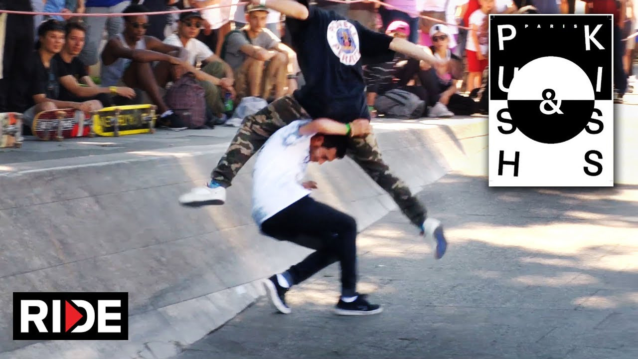 The streets of Paris were packed with skaters as the Nike SB Push & Kiss event cruised along the Seine river and held 6 Best Trick contests at infamous local French spots. A lot of bangers and fun went down all day.<br /><br /> #pushandkiss @nikesb<br /><br />More at: http://theridechannel.com/<br /><br />SUBSCRIBE to RIDE: http://bit.ly/HZ9Dau<br />Like RIDE on FACEBOOK: http://facebook.com/ridechannel<br />Follow RIDE on INSTAGRAM: http://instagram.com/ridechannel<br />Follow RIDE on TWITTER: http://twitter.com/ridechannel<br />Check out the RIDE WEBSITE: http://theridechannel.com/