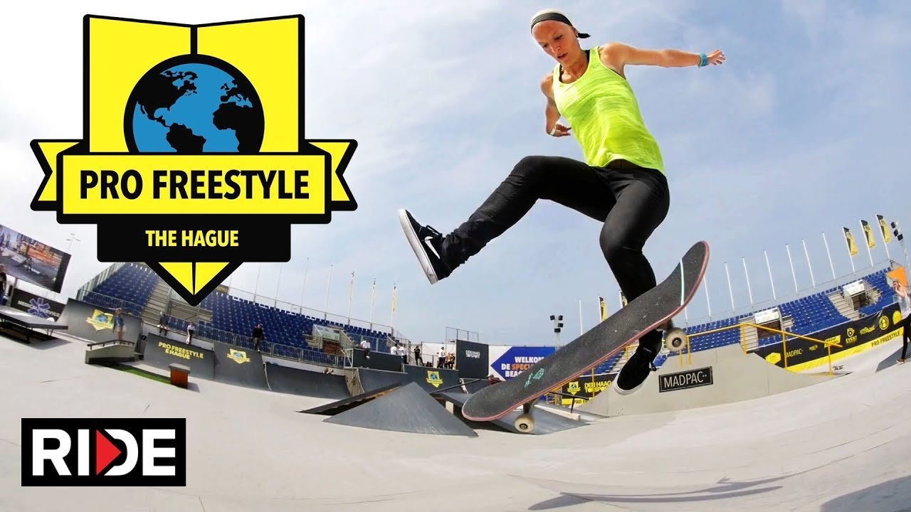 The second day of the Pro Freestyle just went down giving away some cash for the best tricks & the girls finals. Check it out now on RIDE!<br /><br />RIDE Channel is proud to be the official Media Partner of The Hague Pro Freestyle Beach 2017, the Netherlands first World Cup Skateboarding event since 2007. This June 2nd and 3rd at The Hague Beach Stadium, skaters from all over the world will compete on this double point event. Over 13 million tourists visit The Hague beach every year and the boulevard is a well-known street spot. Purse € 9.000 Course: street & park mixed. Check it out on RIDE!<br /><br />For more info, please visit: http://bit.ly/2px8NOu http://www.profreestyle.nl/sport/world-cup-skateboarding/ and follow along on Instagram: @profreestyle #profreestyle #thehague<br /><br />Ride Channel brings you original content every week featuring top shows such as Shoe Review, Free Lunch, Spencer Nuzzi Basics as well as exclusive interviews, events, contests, parts, premieres, and a whole lot more at: http://theridechannel.com/<br /><br />SUBSCRIBE to RIDE: http://bit.ly/HZ9Dau<br />Like RIDE on FACEBOOK: http://facebook.com/ridechannel<br />Follow RIDE on INSTAGRAM: http://instagram.com/ridechannel<br />Follow RIDE on TWITTER: http://twitter.com/ridechannel<br />Check out the RIDE WEBSITE: http://theridechannel.com/