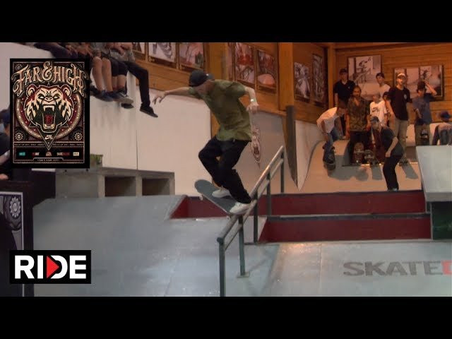 Skaters were getting broke off on the rail and gap for the Far N' High 2017 Best Trick. Watch to see the crazy tricks that went down.<br /><br />More at: http://theridechannel.com/<br /><br />SUBSCRIBE to RIDE: http://bit.ly/HZ9Dau<br />Like RIDE on FACEBOOK: http://facebook.com/ridechannel<br />Follow RIDE on INSTAGRAM: http://instagram.com/ridechannel<br />Follow RIDE on TWITTER: http://twitter.com/ridechannel<br />Check out the RIDE WEBSITE: http://theridechannel.com/