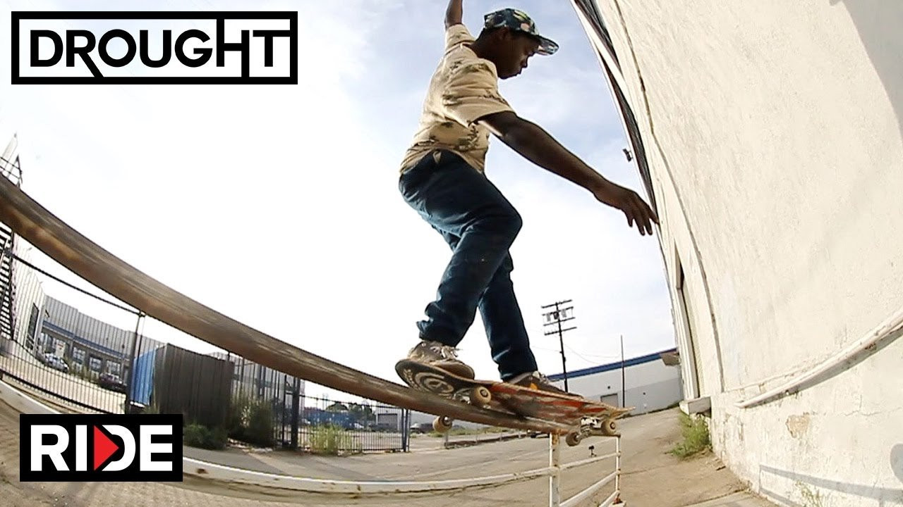 "Drought" a full length video by Elliott Vecchia based in Los Angeles, featuring Tom Rohrer, Jake Dooley, Steven Catizone, Donne Dortch, Nate Greenwood, Craig Clements, Zion Wright, Eduardo Craig, Serges Murphy, and Corey Millett. <br /> <br />Filmed and Edited by Elliott Vecchia , Instagram @Elliotts_Extras<br /><br />Youtube.com/Elliottvecchia<br /><br />Featured SKATER:<br />Eduardo Craig , Instagram : @EduardoCraig <br />Zion Wright , Instagram : @ZionWright_<br /><br />More at: http://theridechannel.com/<br /><br />SUBSCRIBE to RIDE: http://bit.ly/HZ9Dau<br />Like RIDE on FACEBOOK: http://facebook.com/ridechannel<br />Follow RIDE on INSTAGRAM: http://instagram.com/ridechannel<br />Follow RIDE on TWITTER: http://twitter.com/ridechannel<br />Check out the RIDE WEBSITE: http://theridechannel.com/