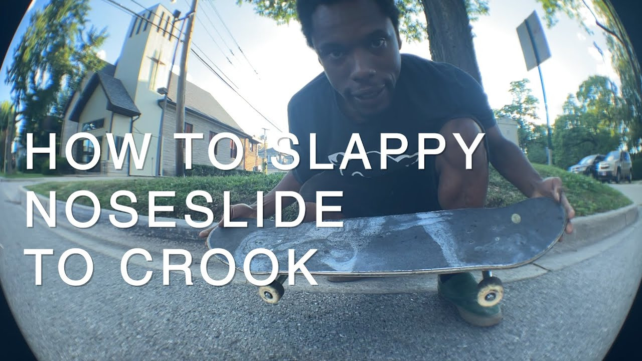 Slappy noseslide to crook. This tutorial highlights the role of the back foot when shifting from noseslide to crook. This trick took me 3 years to learn so hopefully you learn it much faster! <br /><br />If you want to know how to make a curb grind really well like in this video check out this video on how to rub brick a curb! <br />https://www.youtube.com/watch?v=KAtC-vBl13M<br /><br />Filmed on an Iphone 13 mini<br />Gear used to film<br />Trabajando Fisheye Mini VX1000 Mk1 2nd Edition<br />Trabajando Fisheye Iphone 13 Mini Case<br />Octopus Tripod \ Handle <br />Check it out below 👇🏿👇🏿<br />https://www.trabajandoskate.com/collections/accessories-videos