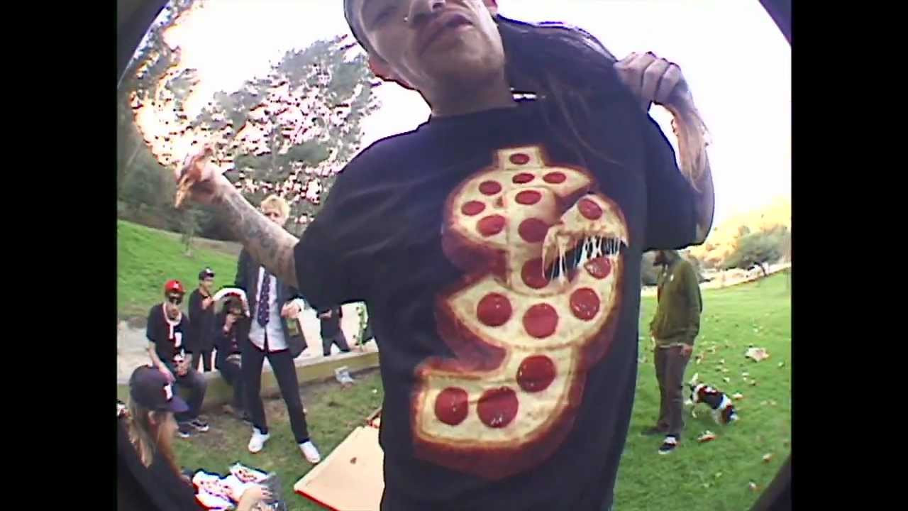 DOUGHNUT PIZZA TEE OUT NOW!!! SHANE SURPRISED DOUGHNUT WITH HIS NEW SHAKE JUNT TEE AT GRIFFITH PARK! CHECK OUT THE WHOLE STORY AT http://shakejunt.com/2013/01/25/doughnut-pizza-tee-surprise/ AND BUY THEM TEES TODAY!!!
