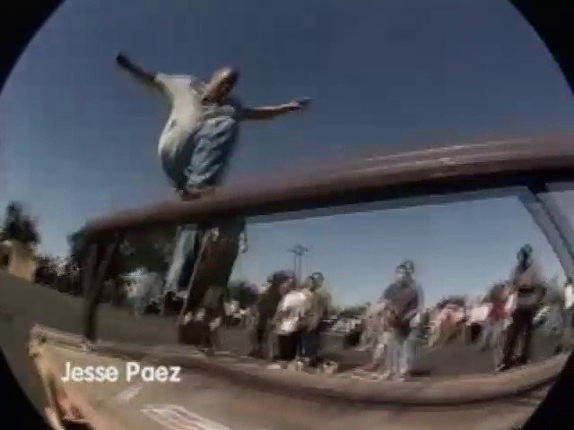 Thrasher-Vidiot (1997)<br />Starring Willy Santos, Ryan Wilburn, Jesse Paez, John Cardiel, Peter Hewitt, Kerry Getz, Kareem Campbell, Mike Carroll, Choppy Omega, Curtis Hsiang and Bob Burnquist.