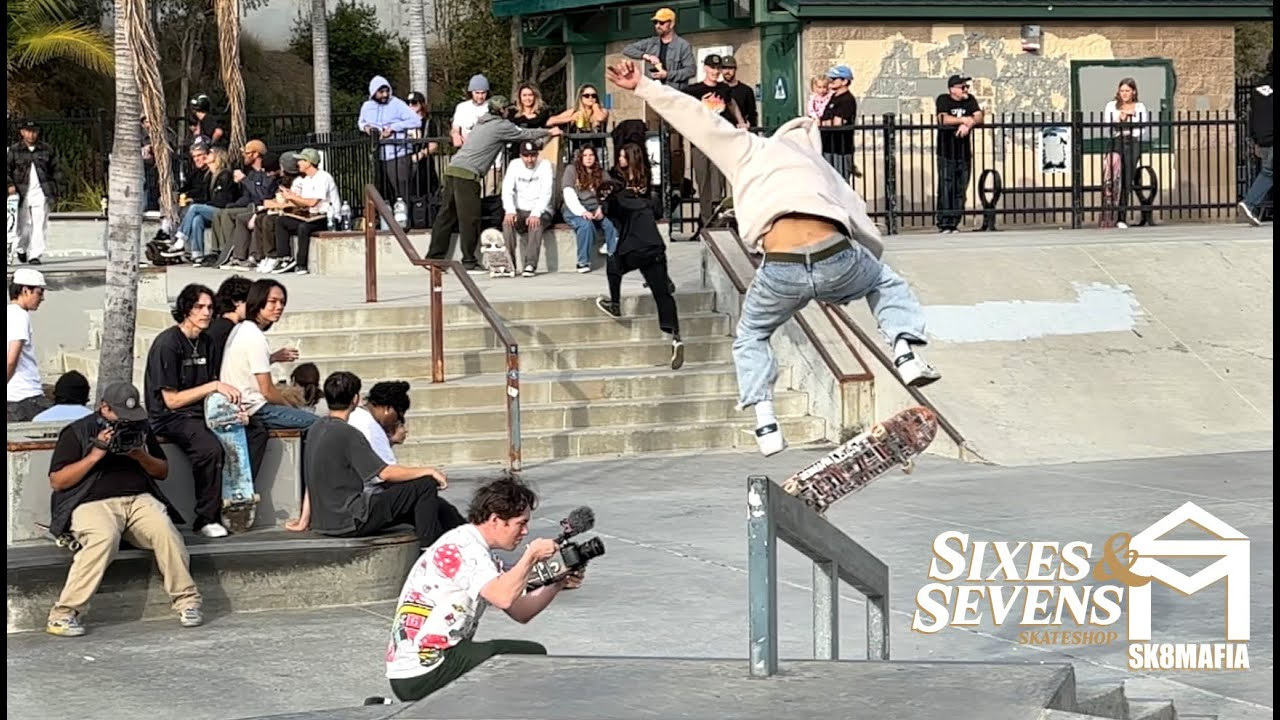 We came out to support the grand opening of Sixes and Sevens skateshop in Rancho Penasquitos.<br />Enjoy as Wes Kremer Tyler Surrey Brandon Turner Alex Willms and Alexis Ramirez sesh the park.<br />Filmed by Daniel Goycoolea & Collin Schwartz<br /><br />http://www.sk8mafia4life.com for boards<br />http://www.sk8mafia.us for clothing and accessories delivered in the US only.