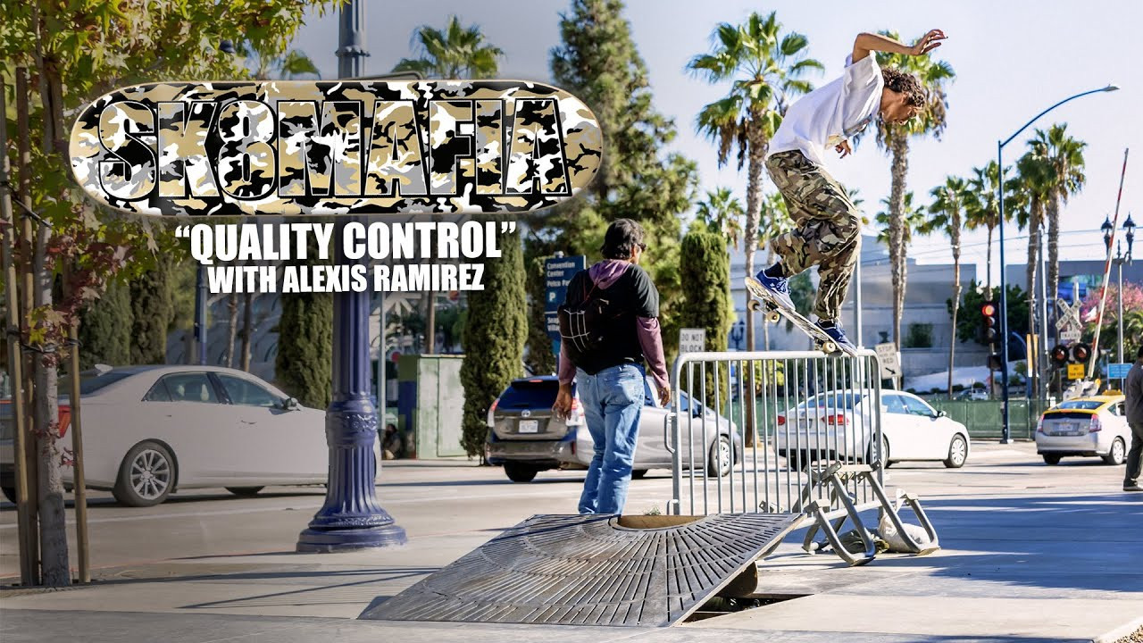 Alexis Ramirez sets up the new OG Logo 8.25 x 32 Gold Camo Board and hits a bump to bar in downtown San Diego.<br />Edit by Dan Connelly<br />Filmed by: <br />Dan Connelly<br />Ismael Murguia<br />Matt Reyes<br />Product Available now at SK8MAFIA4LIFE.COM/STORE