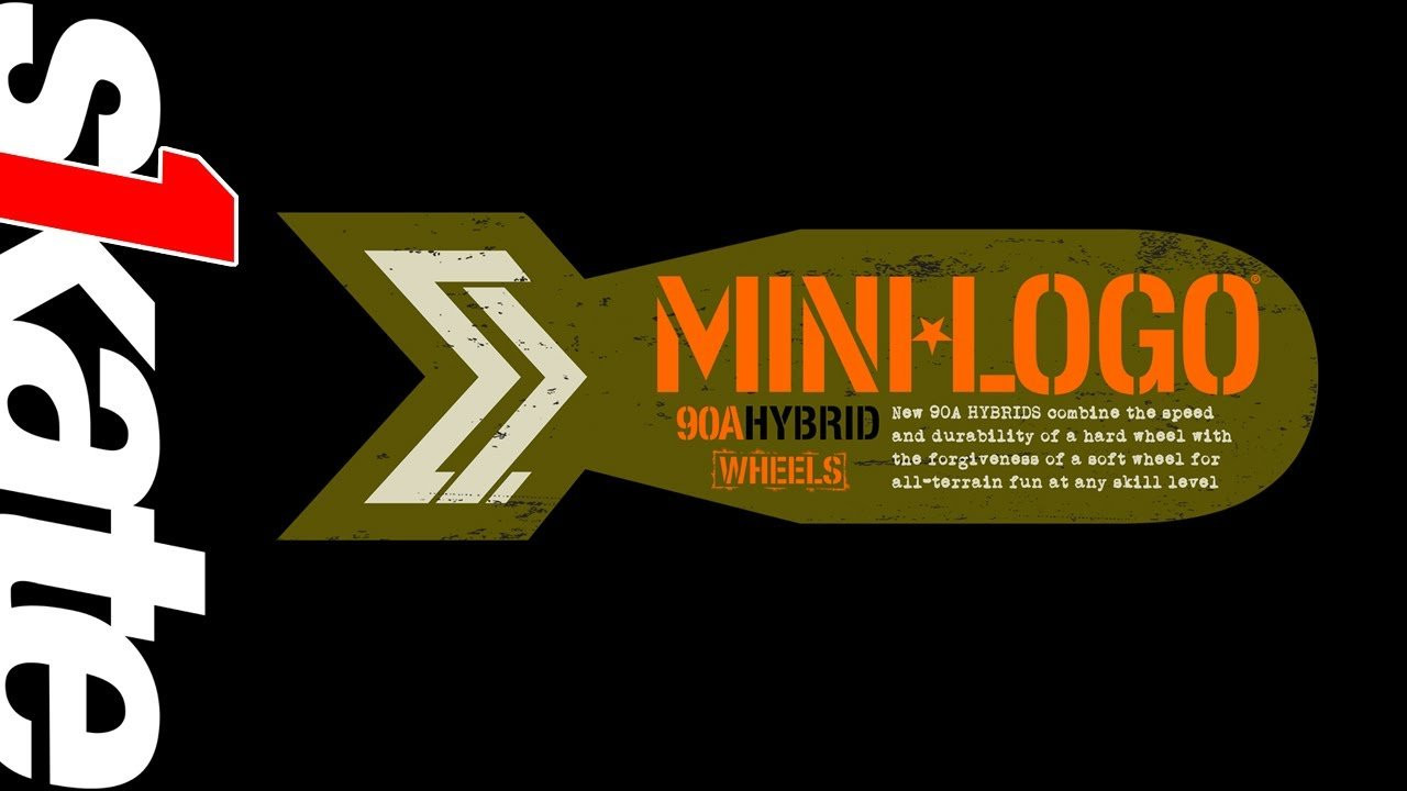 Jersey Mike gives us the 411 on Mini Logo Hybrid wheels.<br /><br />Skate One prides itself on urethane. So does Mini Logo. These have been out for a little bit but if you haven't checked them out, you haven't tried them, you really need to. So they're hybrid formula. What does that mean? Well it's a 90A, so you're getting the best of a hard wheel and the best of a soft wheel. So you're going to get the speed of a hard wheel with the forgiveness of a soft wheel. So for those little guys, the groms, just coming up this is the perfect wheel to learn on. Just soft enough to give them that cush, but not so soft where it's stops them from nose sliding and stuff. But not so hard where it's going to give you that vibration and too much speed. Available in 53mm C cut. The thinner of the two to keep the weight down. It's just an amazing tremendous wheel for little kids. For the big guys, the shred dogs, the filmers, the gnarly inner city skaters we have the 56 and 58mm hybrid wheels in the A cut shape which is the all terrain shape that will take you everywhere. Little bit bigger. Gets you into those inner city spots where a hard hard wheel won't let you get there. Hybrids for either that little kid that's learning or for your core flier cruiser dude.