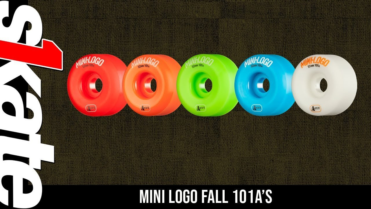 Jersey Mike gives us the 411 on Mini Logo 101A wheels.<br /><br />Mini Logo offers three durometer of wheel. What's a durometer? It's how hard the wheel is and helps determine how smooth or how fast the wheel is going to perform for you. Mini Logo offers a classic 101A, a 90A hybrid formula and an AWOL 78A formula wheel. the classic 101A. The hardest wheel in the line. Classic, core street skateboarding. Tried and true. that true street feel.