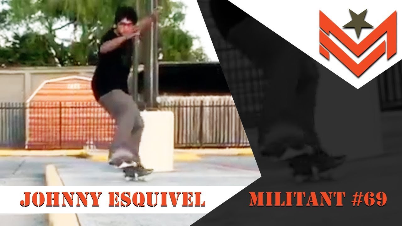 Johnny Esquivel from Corpus Christi, TX is New Official MILITANT #69! Johnny has been backing Mini Logo Trucks since they came out and he has an amazing eye for seeing outside of the normal skateboard “box”. We had to make him the next Official MILITANT! Welcome to the #MILITANTCREW Johnny!