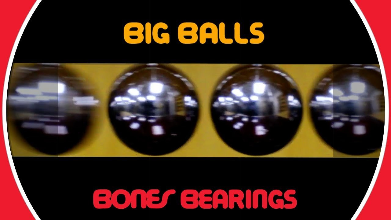 Bones Bearings BIG BALLS™ are 17% larger than standard sized bearings. Ask for them by name.