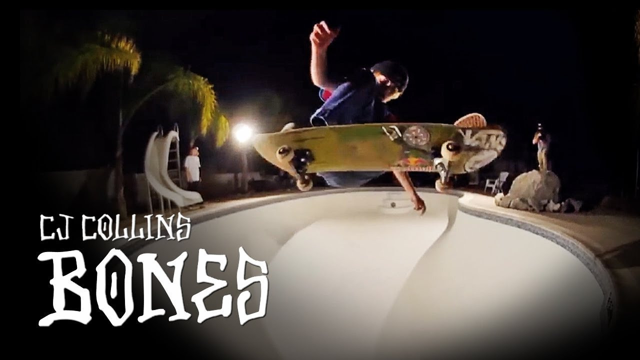 CJ Collins is one of a kind. For your enjoyment, here is an edit of CJ ripping around!<br />Much appreciation to Slob for the access<br /><br />Check out our website: https://bones.com/<br />Buy product here: https://bones.com/products/<br />Watch more videos : https://www.youtube.com/boneswheels<br />Learn more : https://bones.com/why/<br /><br />Facebook - https://www.facebook.com/boneswheels<br />Instagram - https://www.instagram.com/boneswheels/<br />Twitter - https://twitter.com/BONESWHEELS<br />Snapchat - boneswheels<br /><br />Follow CJ on Instagram - https://www.instagram.com/cjcollinsskate/