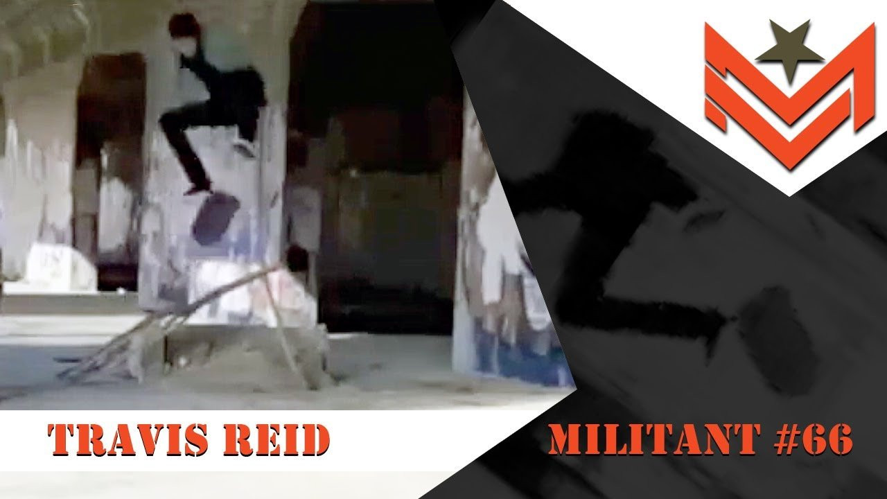 Travis Reid hails from Colorado Springs, CO and is the perfect fit as the next Official MILITANT rider. He has the skills, supports B.C. Skateshop and also spreads the love through his work with the non-profit organization called Sk8-Strong. Get MILITANT!