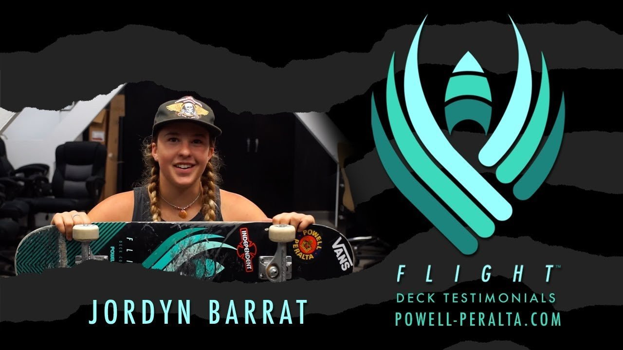 Jordyn Barratt shares her thoughts on #FlightDeckConstruction.<br />“Super thin. Perfect shape. Perfect pop. Go higher, go faster."<br /><br />More info here - http://bit.ly/PowellPeraltaFlight