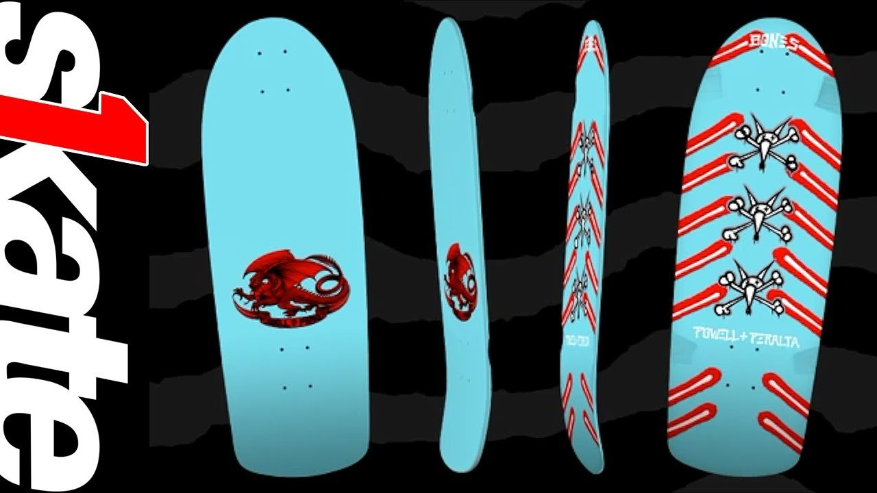 "Now This is a Skateboard!"<br />The Powell-Peralta OG Rat Bones Blue is now in stock and available at a skate shop near you! 10" x 31"<br /><br />Click the link for more info - http://bit.ly/OGRatBonesBlue<br /><br />Like us on Facebook - https://www.facebook.com/skateone<br />Follow us on Instagram - https://www.instagram.com/skateonecorp/<br />Tweet us - https://twitter.com/SkateOneCorp