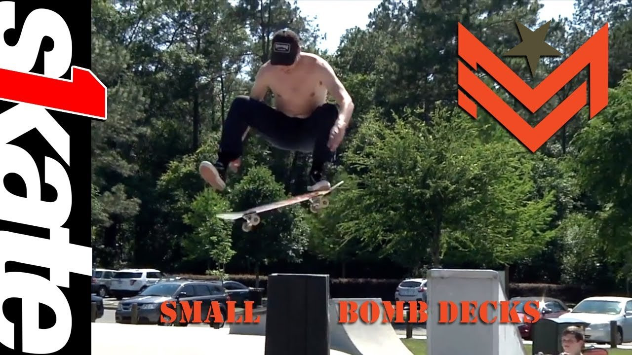 Full-graphic, Mini Logo Decks are here and Official MILITANT Ryan Maddox and crew are hyped to skate them! Cosmic, Pizza or Tie-Dye<br />http://bit.ly/MLDecks