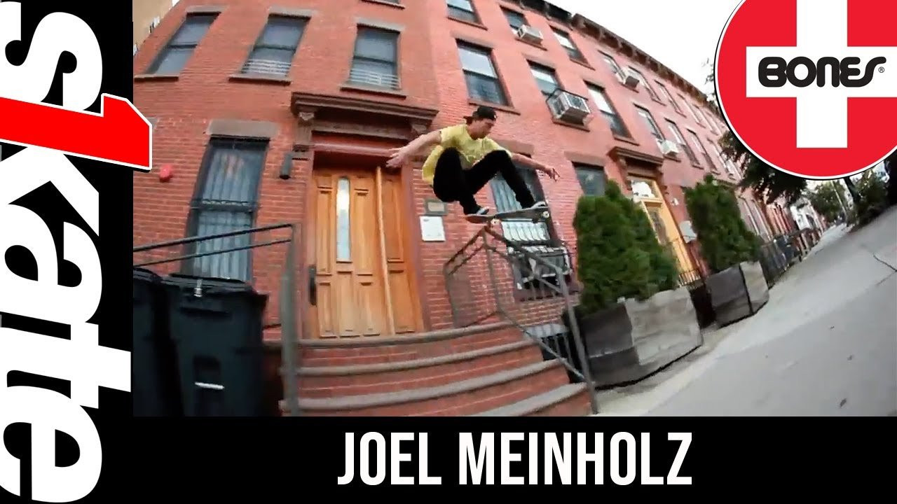 Joel Meinholz also known as Mindbender is a maniac on and off the board. Here's some clips of him from a recent trip to LA and in the streets of NYC. Filmed by Josh Stewart, Joe Perrin and Vern Laird. Edited by Vern Laird.<br />http://bit.ly/bonesbearings