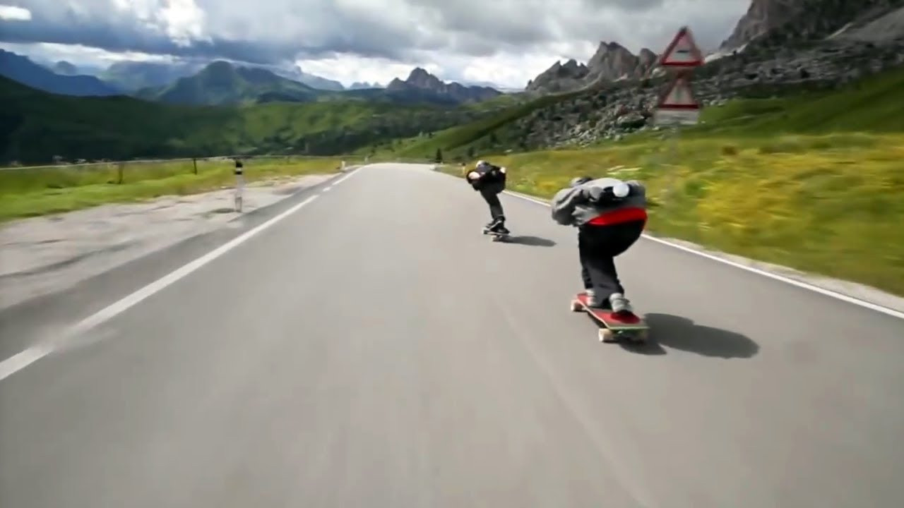 Aera trucks riders Byron Essert & Alex Tongue make a high-speed downhill descent in the European Alps, 2014.<br /><br />This clip is part of a 100 video playlist, linked by QR codes in Iain Borden "Skateboarding and the City: a Complete History" (Bloomsbury, 2019), the definitive book on classic and contemporary skateboarding.<br /><br />USA orders<br />https://www.amazon.com/Skateboarding-City-Iain-Borden/dp/1472583450/<br />https://www.bloomsbury.com/us/skateboarding-and-the-city-9781472583451/<br /><br />UK/Europe orders<br />https://www.amazon.co.uk/Skateboarding-City-Iain-Borden/dp/1472583450/<br />https://www.bloomsbury.com/uk/skateboarding-and-the-city-9781472583451/<br /><br />‘This book holds the comprehensive evolution of getting radical. How, when, why, and who, told with a genuine passion for the art of skateboarding. Borden continues to be the scribe of skateboarding’s history, perceptively documenting skate culture’s influences on wider society.’<br />Oliver Percovich, Founder of Skateistan<br /><br />‘Borden’s work is as varied and bedazzling as the most expert of skaters. He addresses skateboarding’s romantic, subcultural past through its global, social, and political present. Throughout, his voice is readable and approachable, a fine balance of the committed academic and beguiled practitioner. The result is nothing short of indispensable.’<br />Kyle Beachy, Associate Professor, Roosevelt University