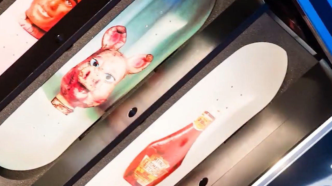 Paul McCarthy limited edition skate decks for Skateroom using images from his 1991 project PROPO. Launch event at MoMA, New York, with funds raised going to Skateistan skateboard charity.<br /><br />This clip is part of a 100 video playlist, linked by QR codes in Iain Borden "Skateboarding and the City: a Complete History" (Bloomsbury, 2019), the definitive book on classic and contemporary skateboarding.<br /><br />USA orders<br />https://www.amazon.com/Skateboarding-City-Iain-Borden/dp/1472583450/<br />https://www.bloomsbury.com/us/skateboarding-and-the-city-9781472583451/<br /><br />UK/Europe orders<br />https://www.amazon.co.uk/Skateboarding-City-Iain-Borden/dp/1472583450/<br />https://www.bloomsbury.com/uk/skateboarding-and-the-city-9781472583451/<br /><br />‘This book holds the comprehensive evolution of getting radical. How, when, why, and who, told with a genuine passion for the art of skateboarding. Borden continues to be the scribe of skateboarding’s history, perceptively documenting skate culture’s influences on wider society.’<br />Oliver Percovich, Founder of Skateistan<br /><br />‘Borden’s work is as varied and bedazzling as the most expert of skaters. He addresses skateboarding’s romantic, subcultural past through its global, social, and political present. Throughout, his voice is readable and approachable, a fine balance of the committed academic and beguiled practitioner. The result is nothing short of indispensable.’<br />Kyle Beachy, Associate Professor, Roosevelt University