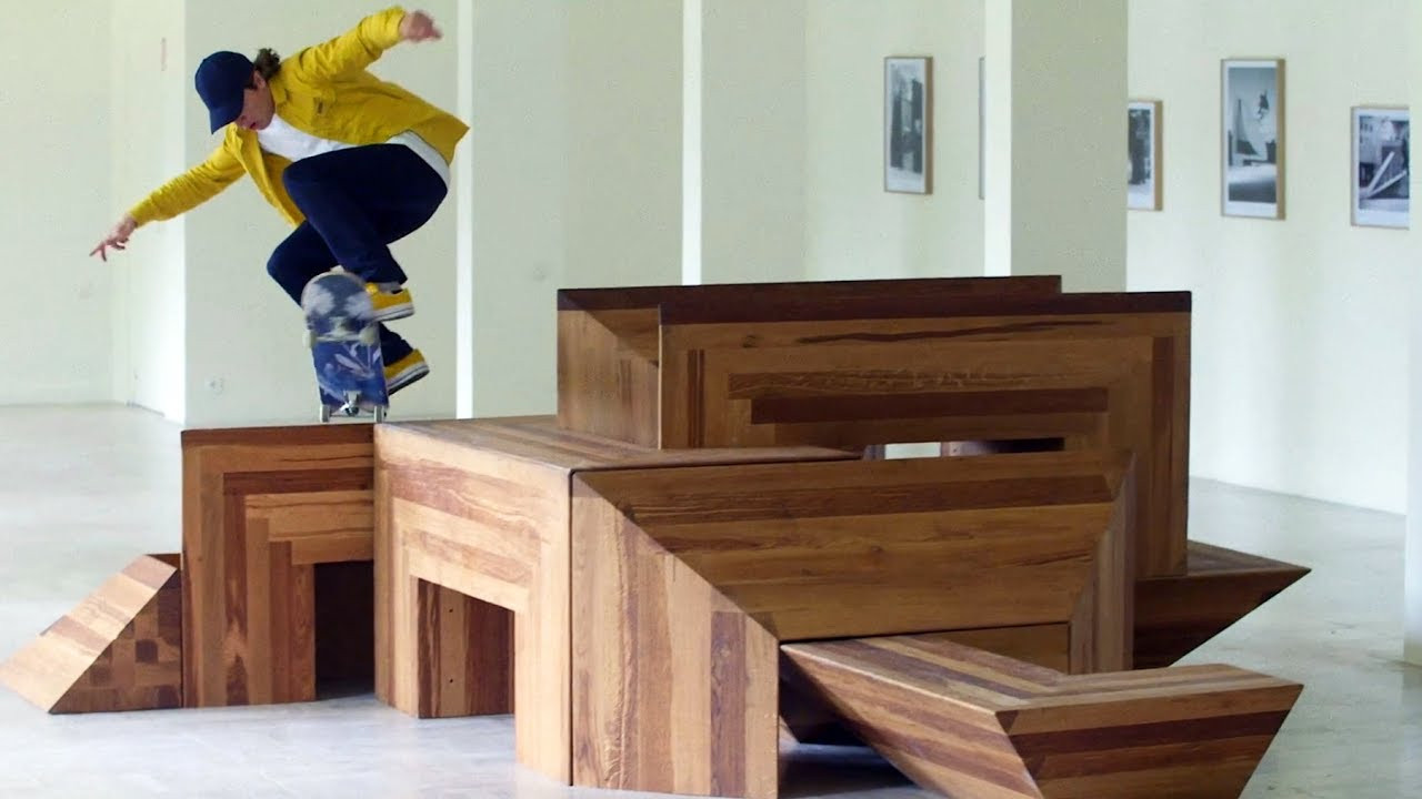 Work by the French artist and skate essayist Raphaël Zarka includes the ‘Riding Schönflies’ geometric skateable sculputures.<br /><br />This clip is part of a 100 video playlist, linked by QR codes in Iain Borden "Skateboarding and the City: a Complete History" (Bloomsbury, 2019), the definitive book on classic and contemporary skateboarding.<br /><br />USA orders<br />https://www.amazon.com/Skateboarding-City-Iain-Borden/dp/1472583450/<br />https://www.bloomsbury.com/us/skateboarding-and-the-city-9781472583451/<br /><br />UK/Europe orders<br />https://www.amazon.co.uk/Skateboarding-City-Iain-Borden/dp/1472583450/<br />https://www.bloomsbury.com/uk/skateboarding-and-the-city-9781472583451/<br /><br />‘This book holds the comprehensive evolution of getting radical. How, when, why, and who, told with a genuine passion for the art of skateboarding. Borden continues to be the scribe of skateboarding’s history, perceptively documenting skate culture’s influences on wider society.’<br />Oliver Percovich, Founder of Skateistan<br /><br />‘Borden’s work is as varied and bedazzling as the most expert of skaters. He addresses skateboarding’s romantic, subcultural past through its global, social, and political present. Throughout, his voice is readable and approachable, a fine balance of the committed academic and beguiled practitioner. The result is nothing short of indispensable.’<br />Kyle Beachy, Associate Professor, Roosevelt University