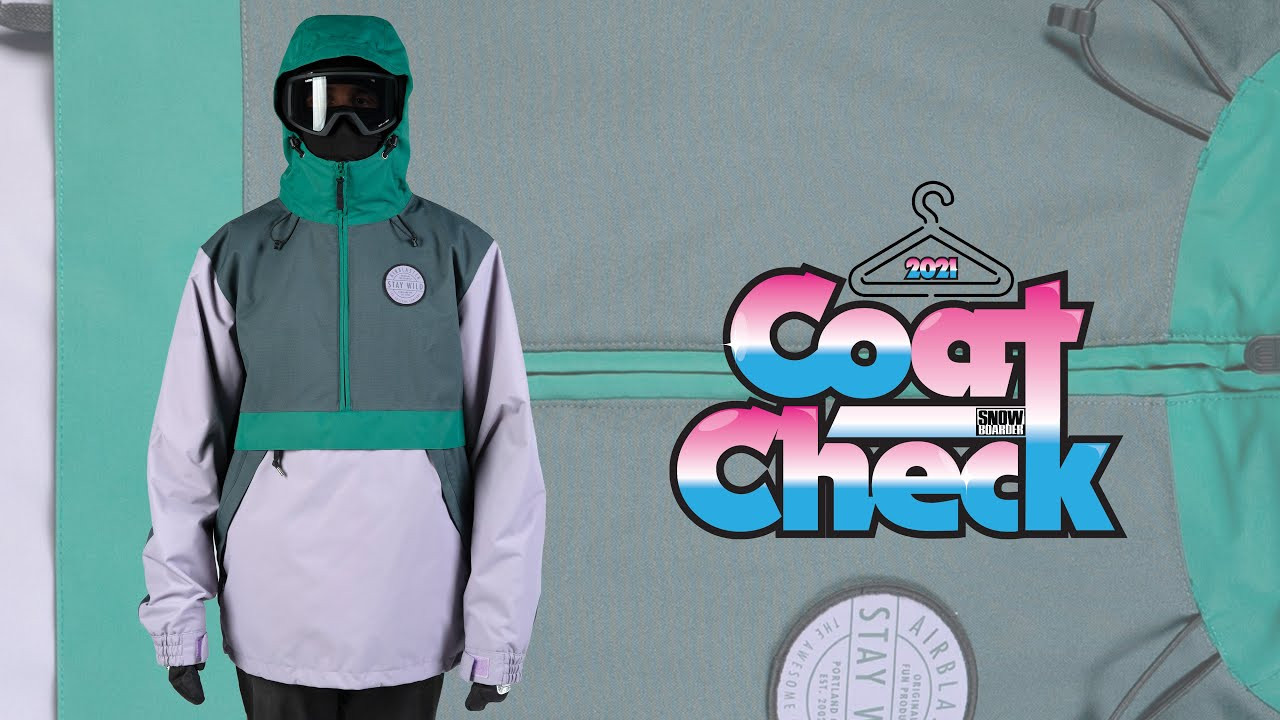 Last summer, SNOWBOARDER headed to Mount Hood with Danny Kass and Isabella Gomez to put a selection of 2021’s performance-built, fall-line fashion to the test. While staying warm, dry, and comfortable is the overriding purpose of our outerwear when we’re spending time outside, the following companies have perfectly merged function and tech with attentive design, ensuring ample style in addition to high-level performance. Whether your personal aesthetic is casually understated or bold and stand-out, there is a coat to meet all your needs. In this edition of SNOWBOARDER’s Coat Check, check out a few of our favorite 2021 jackets, parkas, and pullovers that feature plenty of style and will cover you in all conditions.<br /><br />Tech Highlights:<br />- Full-Body Side Zip<br />- 2 Layer Shell<br />- 4 Zippered Pockets<br />- Ergonomic 2-Way Adjustable Hood<br /><br />MSRP: $229.95<br />www.myairblaster.com<br /><br />Airblaster says:<br />Airblaster invented the pullover. Not true. However, we do make a juicy one. And this is it. The Trenchover.<br /><br />SNOWBOARDER says:<br />There are a lot of reasons that the Trenchover jacket is a perennial favorite in Airblaster’s line up of streamlined, yet emphatic outerwear. First, the comfortable mobility provided by Airblaster’s signature drop tail fit and full-body side zip take the classic pullover to another level of performance. As part of the Portland, Oregon-based brand’s Glacier Series, the Trenchover is versatile for all-season wear; the 2-Layer Shell has fully taped seams, 15k waterproofing and 10k breathability, making it an easy addition to your personal layering system for stormy conditions. And when the weather is milder, the non-insulated coat is breathable, with zippered underarm vents so you won’t overheat. Airblaster knows the importance of easy access to all of your on-hill necessities, and the Trenchover is outfitted with four zipper pockets, including a hidden Kangaroo chest pocket, to make sure your keys, some snacks, a tool—whatever you like to have on you—is easily within reach. The Airblaster Trenchover is a team-favorite season after season, tested and approved by Max Warbington, Tucker Andrews, and Alek Oestreng.<br /><br />For the latest from Snowboarder Magazine check out:<br /> https://www.snowboarder.com/<br /> Facebook - https://sbdr.co/Facebook<br /> Instagram - https://sbdr.co/Instagram<br /> Twitter - https://sbdr.co/Twitter<br /> YouTube - https://sbdr.co/YouTube