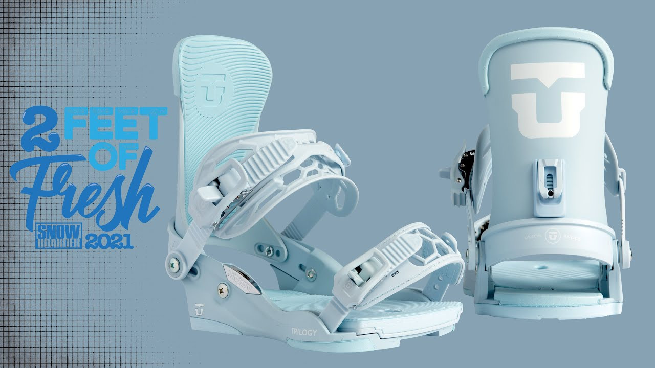 For 2021, it is clear that the boot and binding makers in snowboarding have collectively put their best foot forward by putting the experience of your feet at the forefront of their dedicated designs. Comfort, customization, and control are paramount in this selection of our favorite new bindings and boots, and after a week at Mount Hood putting each piece of gear through the paces at Timberline Resort, we can confidently say that each brand’s meticulous technology and features work together cohesively in pursuit of the best carving experience possible. Staying connected to your board is about much more than tightening a few screws—quick response and long-lasting comfort come down to the cohesiveness of your boot, bindings, and board. So, check out the 2021 edition of SNOWBOARDER’s Two Feet of Fresh and perhaps you will find the boots and bindings that will give your season a leg up, even when you’re going downhill. <br /><br />Tech Highlights:<br />- Stage 4 Duraflex ST Baseplate<br />- Trilogy Highback<br />- Exoframe 2.0 Ankle<br /><br />MSRP: $259<br />Website: www.unionbindingcompany.com<br /><br />Union says:<br />From backcountry lines to Olympic slopestyle runs, there's only one binding that Jamie Anderson trusts when she straps in. The Union Trilogy is a women's-specific classic that comes equipped with a responsive Stage 4 Duraflex ST baseplate, supportive Trilogy highback and new for 20/21, the super lightweight Exoframe 2.0 ankle strap. Take on the entire mountain and more with the Union Trilogy.<br /><br /><br />SNOWBOARDER says:<br />When a binding is backed by both Jamie Anderson and Jess Kimura, you can trust that it will provide power and response wherever you find yourself making turns. From the jump line to the streets to powder-laden steeps, the Union Trilogy has been put through the paces by some of the best snowboarders in the world for over a decade and remains a time-tested favorite for all terrain. The Trilogy features Union’s Stage 4 Duraflex ST Baseplate, a strong, female-specific plate designed for charging. The Trilogy Highback is a long-standing icon in Union’s canon of binding design; it provides ample flex while remaining responsive and strong, able to harness energy and board connection when driving turns. New for 2021, Union has enhanced the comfort of the Trilogy by adding Exoframe 2.0 Ankle Straps, the brand’s most popular ankle strap, to the chassis. The Exoframe 2.0 is extremely lightweight, provides instant response, all-day comfort, and season-long durability. While we might not all be dropping into X Games slope contests or launching backcountry cheesewedges, we can benefit from the tech that keeps Jess and Jamie connected to their boards. Bottom line, the Union Trilogy is proof that even though you use two bindings each time you ride, good things really do come in threes.<br /><br />For the latest from Snowboarder Magazine check out:<br /> https://www.snowboarder.com/<br /> Facebook - https://sbdr.co/Facebook<br /> Instagram - https://sbdr.co/Instagram<br /> Twitter - https://sbdr.co/Twitter<br /> YouTube - https://sbdr.co/YouTube
