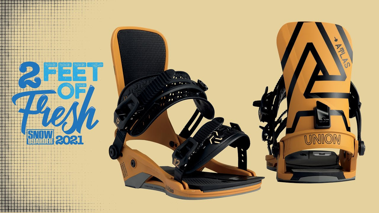 For 2021, it is clear that the boot and binding makers in snowboarding have collectively put their best foot forward by putting the experience of your feet at the forefront of their dedicated designs. Comfort, customization, and control are paramount in this selection of our favorite new bindings and boots, and after a week at Mount Hood putting each piece of gear through the paces at Timberline Resort, we can confidently say that each brand’s meticulous technology and features work together cohesively in pursuit of the best carving experience possible. Staying connected to your board is about much more than tightening a few screws—quick response and long-lasting comfort come down to the cohesiveness of your boot, bindings, and board. So, check out the 2021 edition of SNOWBOARDER’s Two Feet of Fresh and perhaps you will find the boots and bindings that will give your season a leg up, even when you’re going downhill. <br /><br />Tech Highlights:<br />- Stage 7 Atlas Baseplate<br />- Vaporlite HD Bushings<br />- Atlas Baseplate Subframe<br /><br />MSRP: $329<br />Website: www.unionbindingcompany.com<br /><br />Union says:<br />The 20/21 Union Atlas has been redesigned and rebuilt from the ground up. Combine Union's strongest baseplate ever built with all-new Vaporlite High-Density bushings, a stiff Duraflex CB highback, the rapid response of Exoframe 3.0 ankle straps, and you've got yourself the #1 choice of professional snowboarders like Kazu Kokubo and Arthur Longo. Designed, tested, and trusted by the best snowboarders in the world.<br /><br />SNOWBOARDER says:<br />If you’re looking for direction on what binding you should purchase for the 2020-21 season, make sure to check out the Union Atlas. This season’s top-of-the-line Atlas has been redesigned from the bushings to the ankle and toe straps in order to exceed the demands of hard-charging riders, including Union team members, Kazu Kokubo and Arthur Longo. First up in the Atlas’ upgrades is the Stage 7 Atlas Baseplate, an all-new, ultra-responsive baseplate that is the Union’s strongest ever, engineered using Duraflex CB nylon. The baseplate is paired with the Atlas Baseplate Subframe, which utilizes a stiffer material to add an additional layer of nuanced reaction and response to the binding, ramping up the connection between you and your board when you’re laying into turns or making quick movements. Additionally, the Atlas excels at navigating technical, natural terrain as well as lines through the park, thanks to the new Vaporlite HD Bushings, which are stiffer and more responsive than previous iterations, while still providing excellent dampening on landings and in mixed conditions. While the Union Atlas has plenty of get up and go, it doesn’t skimp in the comfort department either. New Exoframe 3.0 Ankle Straps and TS-3.0 Ultragrip Wide Toe Straps are secure, lightweight, and easy to ratchet—which means that while it’s easy to unstrap, after a few runs in the Union Atlas, you probably won’t ever want to.<br /><br />For the latest from Snowboarder Magazine check out:<br /> https://www.snowboarder.com/<br /> Facebook - https://sbdr.co/Facebook<br /> Instagram - https://sbdr.co/Instagram<br /> Twitter - https://sbdr.co/Twitter<br /> YouTube - https://sbdr.co/YouTube