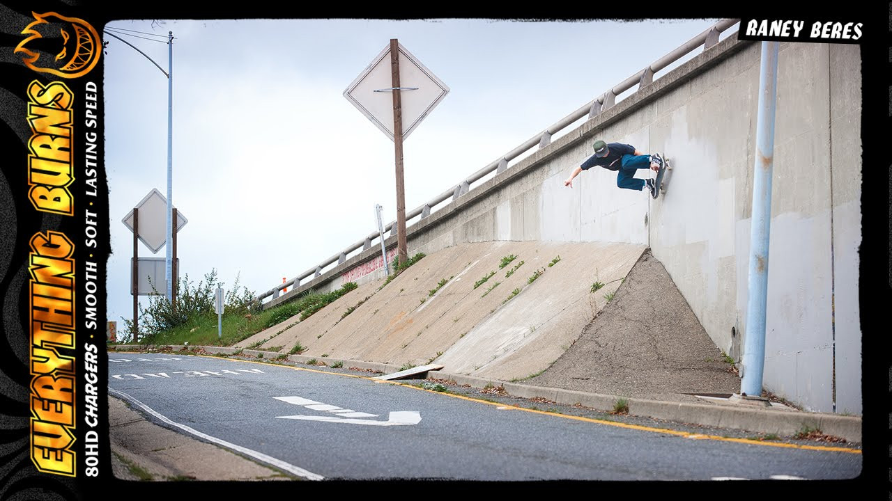 Raney Beres. Spitfire new 80HD Chargers. Classic Shape.<br />Smooth, Soft, Lasting Speed. Everything Burns. http://spitfirewheels.com/<br /><br /><br />https://www.instagram.com/spitfirewheels/<br />https://www.facebook.com/spitfire.wheels<br />https://twitter.com/spitfirewheels