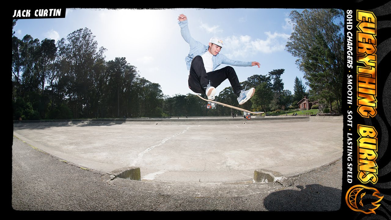 Jack Curtin. Spitfire new 80HD Chargers. Conical Shape.<br />Smooth, Soft, Lasting Speed. Everything Burns. http://spitfirewheels.com/<br /><br /><br />https://www.instagram.com/jackcurtin/<br />https://www.instagram.com/spitfirewheels/<br />https://www.facebook.com/spitfire.wheels<br />https://www.twitter.com/spitfirewheels