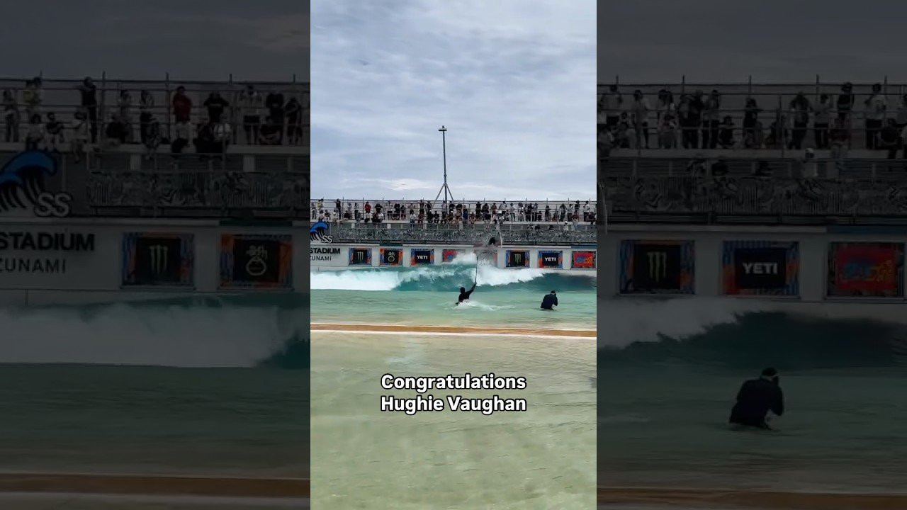 Hughie Vaughan took it out, then Mikey Wright took him out. The night should be mellow.Note: This was his victory lap, not his winning wave.