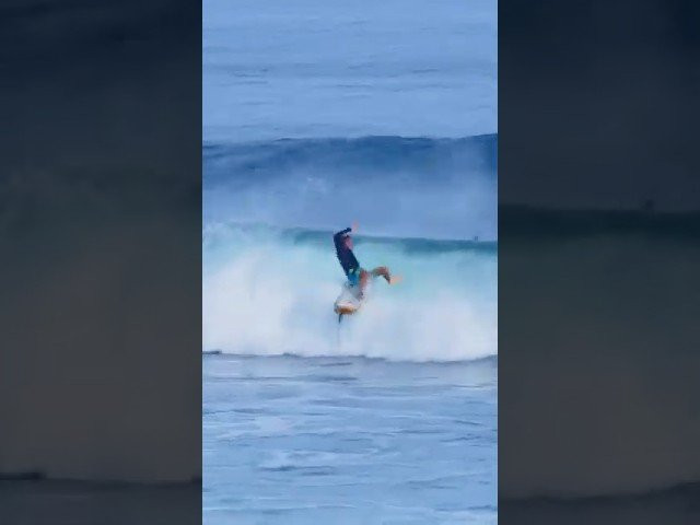 Jacob Burke outside the contest area.<br />What’s the score?