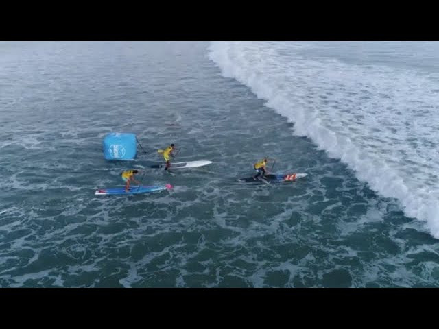 An epic three-way battle between up and coming SUP racers Tyler Bashor, Keoni Sulpice and Guilherme Cunha in the #PPG2018 Men's Pro Junior Technical Final at Doheny.