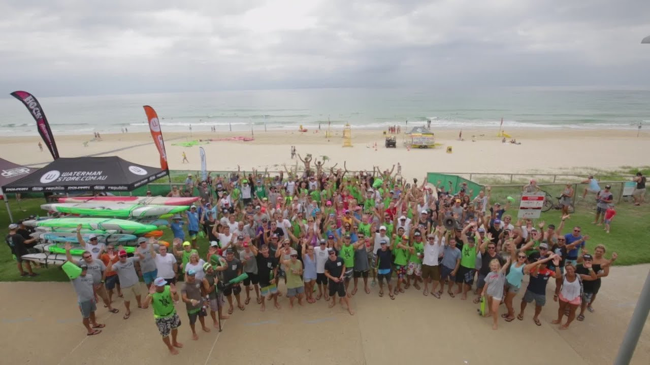 Michael Booth and Yuka Sato take home the victory in the 12 Towers Ocean Race that featured 236 paddlers and scorching conditions on the Gold Coast.