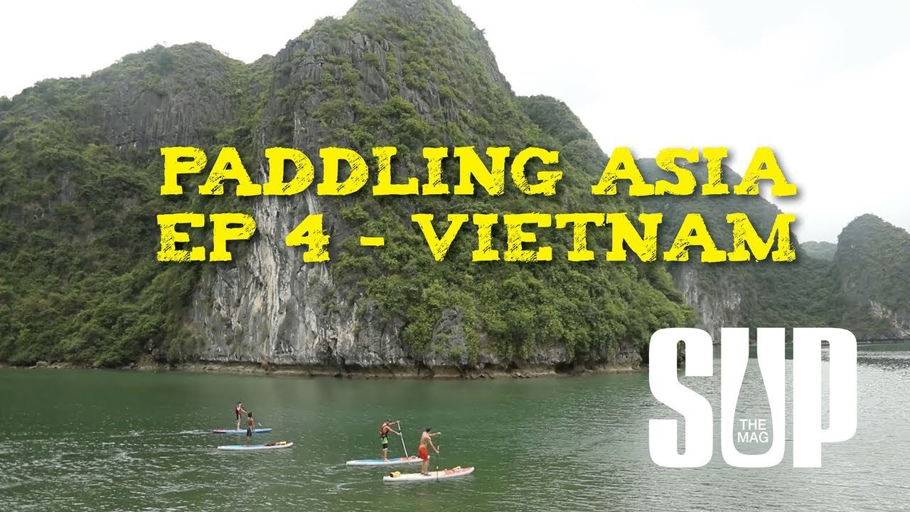 Paddler Zach Mahone and others go standup paddling in Vietnam, go climbing on waterside cliffs and paddle through underground caves.