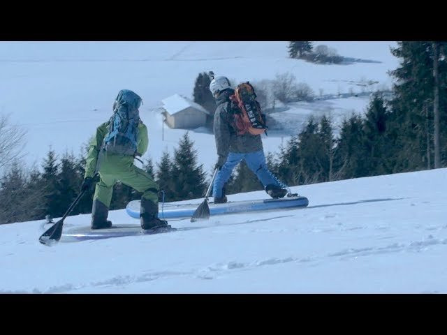 Twin brothers charge the slopes on thier iSUPs!