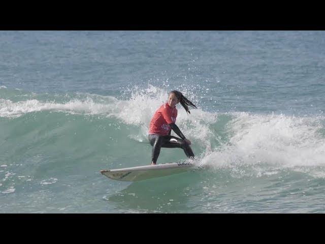 The Frenchwoman catches some sweet rides and shows off her immense talent during this surf edit from France. Video credit: Bertrand Macaire