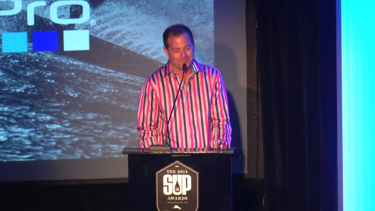 Brent Deal was awarded Movie of the Year for his film H2Mexico at the 2014 SUP Awards presented by Tommy Bahama. 