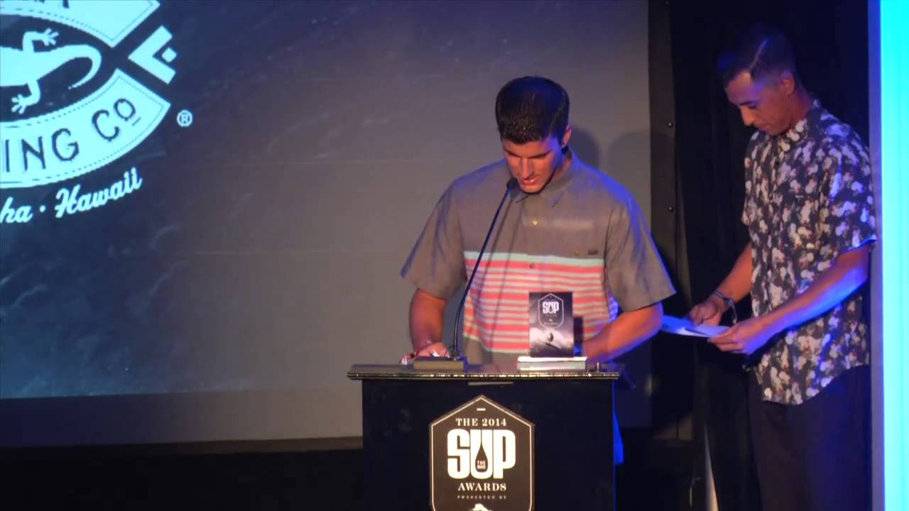 Travis Baptiste is awarded the Male Breakthrough Performer award for his back-to-back Molokai 2 Oahu race wins in the stock (14') class.