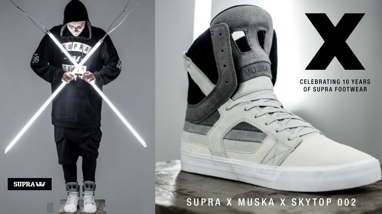 SUPRA Footwear is proud to continue celebrating its 10th year of business with the release of the second installment of the Decade Series<br />entitled “Transitions.”<br />“Transition is a word with multiple meanings to both me and my artwork,” said Chad Muska, professional skateboarder and co-creator of<br />the Skytop franchise. “I build sculptures out of cement and wood that reflect the transitional surface that we ride our skateboards on, and<br />much like like skateboarding, our company has gone through many transitions in order to change with the times while still trying to maintain a<br />smooth flow, like the lines of a half pipe that glide seamlessly from one height to the next.”<br />Muska took the towering design of the Skytop II and outfitted it in an ensemble of plush suede ranging through muted gradients from solid<br />black at the top to light grey before reaching the white vulcanized sole.<br />“On the shoe, Transition is represented by a color fade from dark to light, like night into day,” Muska added. “The Skytop II has perfect lines to<br />achieve this smooth flow of monochromatic fade from top to bottom.”<br />Along with the gradient suede composition, the Decade x Transitions Skytop II offers all of the ample padding the shoe is known for as well<br />as a custom embroidered X at the rear quarter, a nod to the brand’s 10 year anniversary. The shoe also features a custom sock liner and clear<br />outsole imprinted with the word “Forever,” which Muska has often painted and used as a theme for the brand over the last ten years.<br />The Decade x Transitions Skytop II arrives to better footwear retailers soon. To learn more, please visit suprafootwear.com.