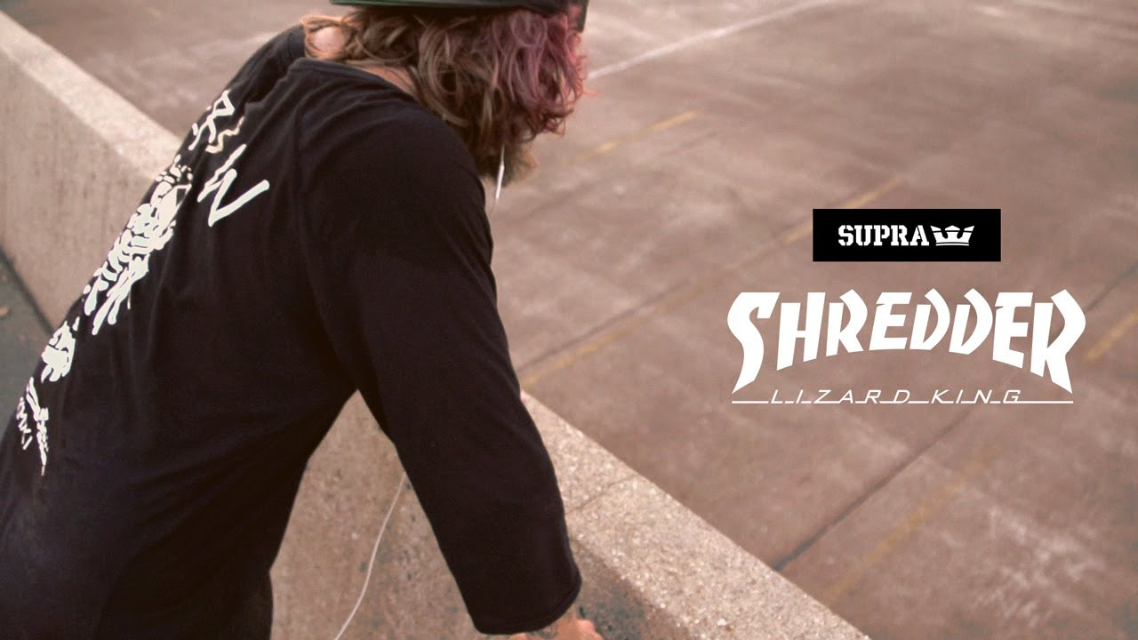 We are pleased to present Lizard King’s all-new signature low top, dubbed the Shredder. Building upon the timeless design of traditional vulcanized skate shoes, Shredder offers improved traction, flick, and board feel in a straightforward, no-nonsense composition.<br /><br />Shredder arrives to better skate shops worldwide starting 7.13.15. For more information or to find a retailer near you, please visit, supraskateboarding.com.<br /><br />SITE: http://www.suprafootwear.com<br />FACEBOOK: http://www.facebook.com/suprafootwear<br />TWITTER: http://www.twitter.com/suprafootwear<br />INSTAGRAM: http://instagram.com/suprafootwear<br />PINTEREST: http://www.pinterest.com/suprafootwear<br />TUMBLR: http://www.suprafootwear.tumblr.com/<br />VIMEO: http://www.vimeo.com/suprafootwear