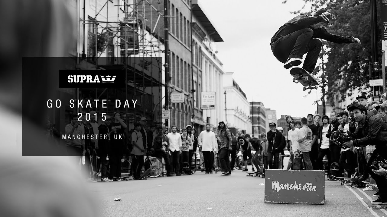 We teamed up with Note Shop in Manchester for this year’s Go Skateboarding Day festivities. <br />After a successful GSD in the UK last year we knew it was going to be a hit, so we made sure to team up with a solid shop so we could skate around some local spots and mash around the city with a horde of locals for a full day of celebrating our favorite pastime. Erik Elington, Lizard King, Boo Johnson, Pat Rumney, Lucien Clarke and Dee Ostrander are all in attendance while on the #SupraDispatched tour and got to enjoy all that Manchester skateboarding had to offer. Big thanks to Note Shop for helping out with everything and all the locals for cruising around with us!<br /><br />SITE: www.suprafootwear.com/skateboarding<br />FACEBOOK: facebook.com/supraskateboarding<br />TWITTER: twitter.com/supraskateboard<br />INSTAGRAM: http://instagram.com/supraskateboarding<br />VIMEO: https://vimeo.com/suprafootwear<br />PINTEREST: pinterest.com/suprafootwear<br />TUMBLR: www.suprafootwear.tumblr.com/