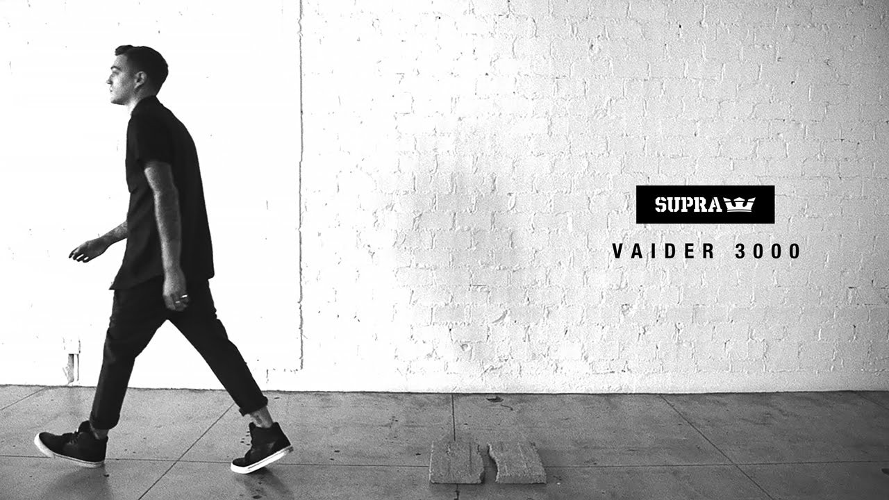 Continuing the legacy of our timeless Vaider high top, the Vaider 3000 is our all-new silhouette composed of gentle arcs and layers of material set atop a dual traction vulcanized sole. With a distinctive, ridged heel and extra tall, padded tongue, the Vaider 3000 offers ample comfort and style in an innovative design that maintains ties to its classic heritage. Vaider 3000 is available at select premium sneaker retailers worldwide, and http://www.suprafootwear.com.<br /><br />SITE: http://www.suprafootwear.com<br />FACEBOOK: http://www.facebook.com/suprafootwear<br />TWITTER: http://www.twitter.com/suprafootwear<br />INSTAGRAM: http://instagram.com/suprafootwear<br />PINTEREST: http://www.pinterest.com/suprafootwear<br />TUMBLR: http://www.suprafootwear.tumblr.com/<br />VIMEO: http://www.vimeo.com/suprafootwear