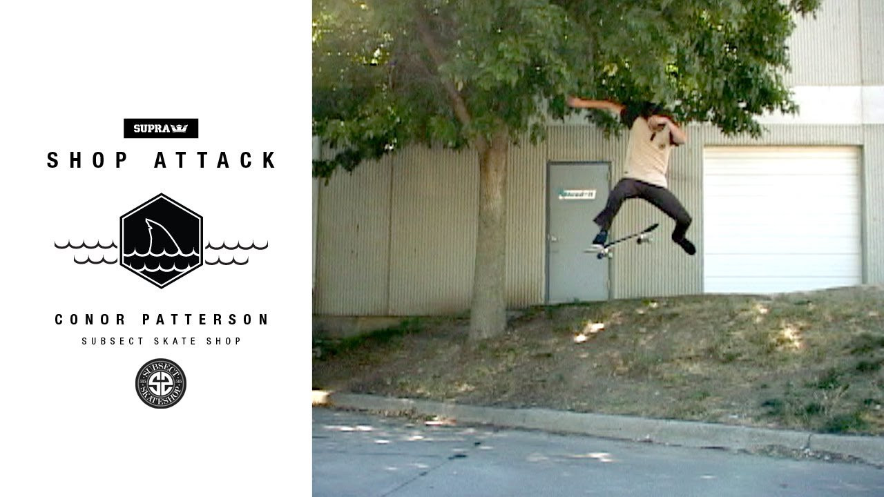 www.supraskateboarding.com<br /><br />Our fourth attack is of Conor Patterson from Subsect Skate Shop in Des Moines, Iowa. Shop Attack is our new feature highlighting our shop flow riders around the world via some good hometown skateboarding. Keep a lookout for your local shop and even yourself. Follow @SupraSkateboarding for more.<br /><br />Subsect Skateshop<br />309 E Walnut St, Des Moines, IA 50309<br />Instagram: @Subsect<br /><br />Skater: Conor Patterson<br />Instagram: @Cpattfresh<br /><br />Filmer: Kyle Jordan<br />Instagram: @Kylejordan
