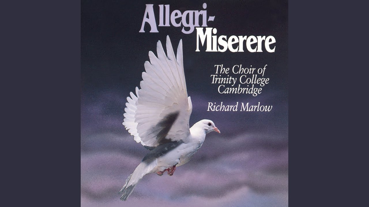 Provided to YouTube by Conifer Classics<br /><br />Miserere mei, Deus · The Choir of Trinity College, Cambridge · Gregorio Allegri · Richard Marlow<br /><br />Allegri - Miserere<br /><br />℗ 1993 Conifer Records Limited<br /><br />Released on: 1993-11-08<br /><br />Producer: Morten Winding<br />Recording Engineer: Andrew Halifax<br />Assistant Engineer: Mike Cox<br />Executive Producer: John Kehoe<br /><br />Auto-generated by YouTube.