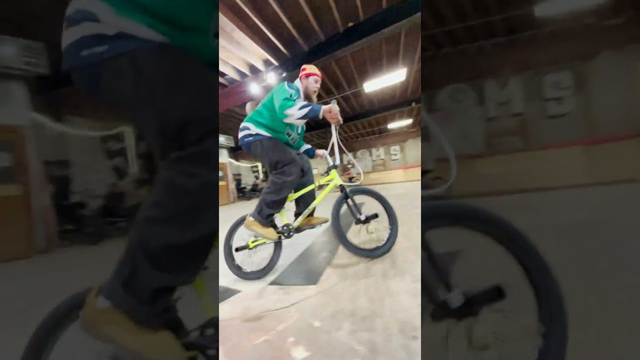 Charlie Crum in the training facility! #bmx