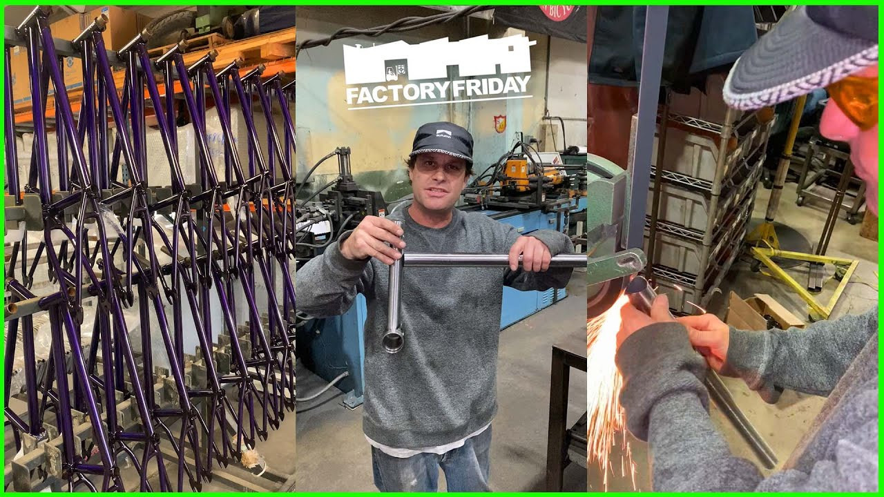 Welcome back to the weekly shop tour! Subscribe for more! 🇺🇸🇺🇸🇺🇸<br /><br />This week we decided to take a closer look at a few of the processes that you may not know the back end of - in particular, Translucent paint. Does anyone know what it is? Moeller took a trip to the paint shop to get the details, and see the new batch of Purple Daggers fresh out the oven.<br /><br />also catch some 10.5 Fubars and BTM behind the scenes too! See y'all next week!<br /><br />#bmx #factoryfriday #usamade