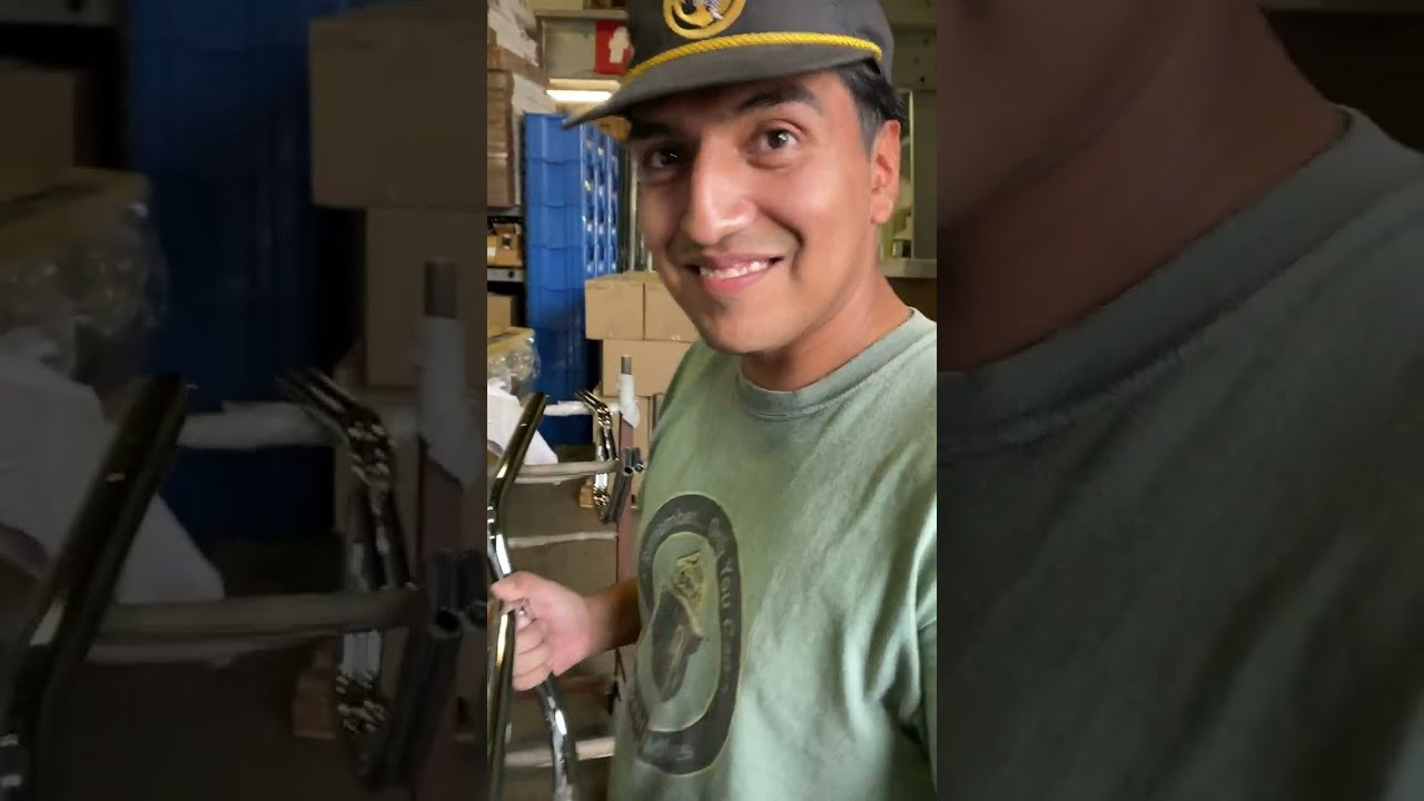 November 18, 2022<br /><br />Welcome back to Factory Friday! 🇺🇸 This week the shop was buzzing - we have Thomas taking you behind the scenes of some M.O.D. rear end progress, Matt working on Steel Panther cruiser frames, and rear ends for those Steel Panther cruisers getting welded. We got a big batch of bars back from chrome including Slams, Husky High, Big Bruisers and more. We also were blessed with a visit from the newest young gun on the squad https://www.instagram.com/madtater408/ Don’t miss the turkey jam! See y’all next week! 🍻 #factoryfriday #factoryfridaybmx #shieldbmx #fitbikeco <br /><br />M.O.D. frames<br />https://www.sandmbikes.com/product/hardgoods/frames/credence-m-o-d-frame/<br /><br />Steel Panther Cruiser Frames<br />https://www.sandmbikes.com/product/hardgoods/frames/steel-panther-24-cruiser-frame/<br /><br />S&M Handlebars<br />https://www.sandmbikes.com/products/hardgoods/bars/<br /><br />S&M Fabric Banner<br />https://www.sandmbikes.com/product/merch/accessories/sm-fabric-banner/<br /><br />Old School Lay Back Seat Post<br />https://www.sandmbikes.com/product/hardgoods/seating/7-8-sm-old-school-lay-back-seat-post-14-chrome/<br /><br />Filmed by: James Eason https://www.instagram.com/jameseason/<br />Edited by: Charlie Crumlish https://www.instagram.com/charliecrum/